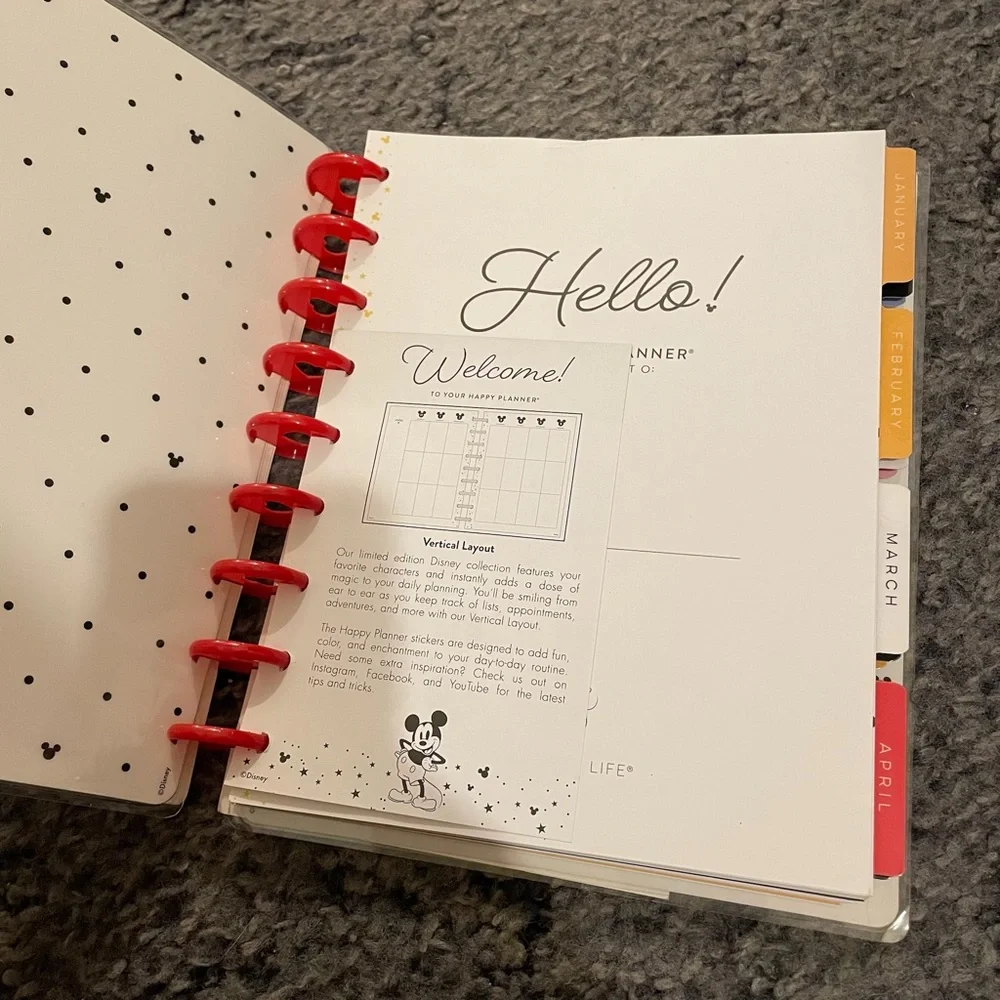 The Happy Planner Disney Mickey and Minnie Mouse Better Together Planner 2022